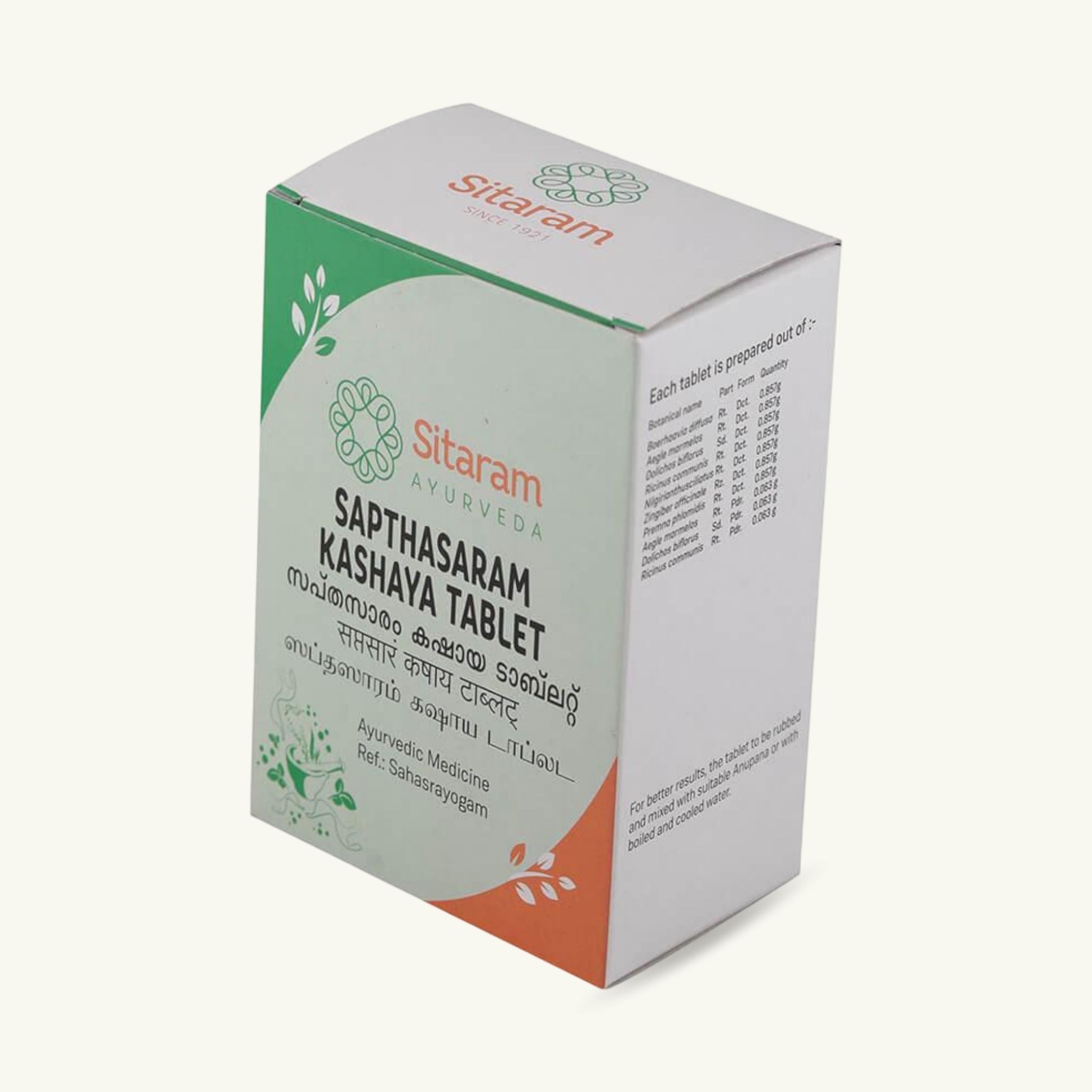 Sapthasaram Kashayam Tabletten