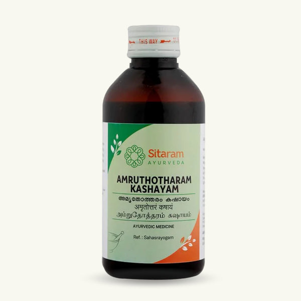 Sitaram Ayurveda, Amruthotharam Kashayam, 200 ml, ayurvedisches Nahrungserganzungsmittel