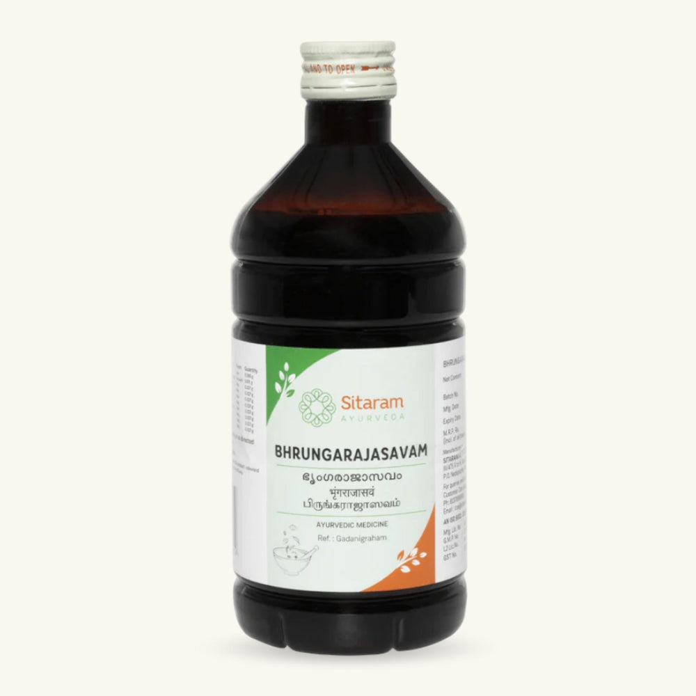 Sitaram Ayurveda, Bhringarajasavam, 450 ml, ayurvedisches Nahrungserganzungsmittel