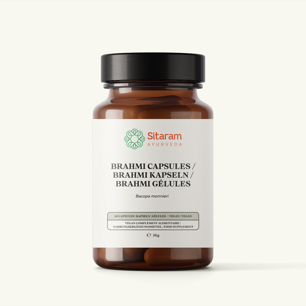 Sitaram Ayurveda, Brahmi Kapseln, ayurvedisches Nahrungserganzungsmittel