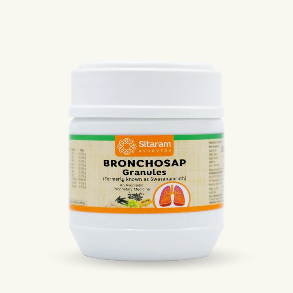 Sitaram Ayurveda, Bronchosap Granulat, 100 g, ayurvedisches Nahrungserganzungsmittel