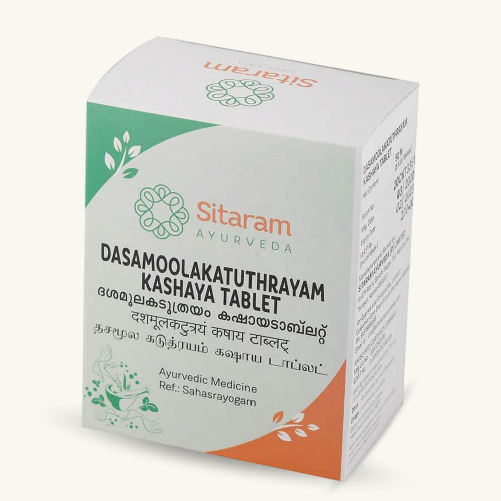 Sitaram Ayurveda, Dasamoolakatuthrayam Kashayam Tabletten, ayurvedisches Nahrungserganzungsmittel
