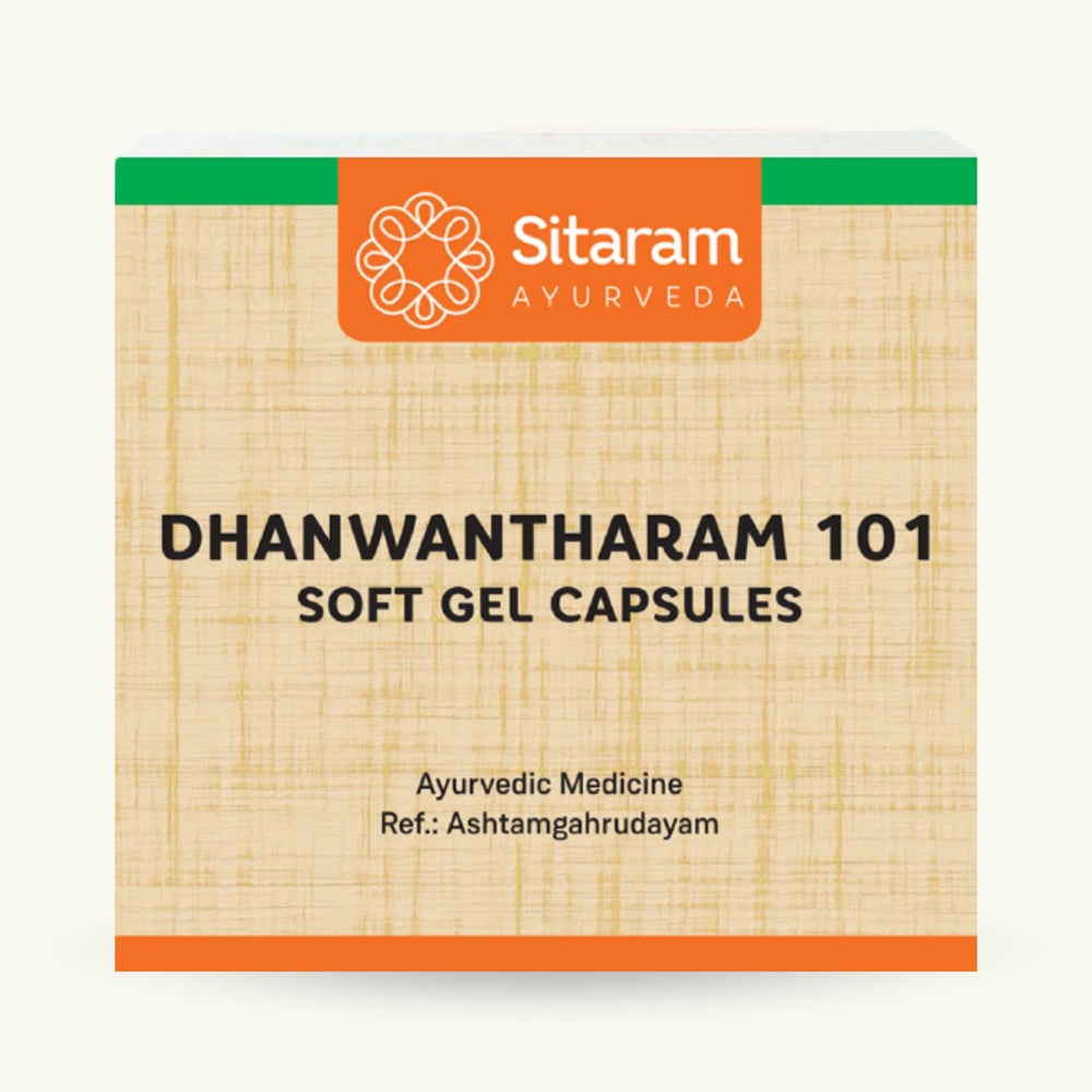 Sitaram Ayurveda, Dhanwantharam 101 Kapseln, ayurvedisches Nahrungserganzungsmittel