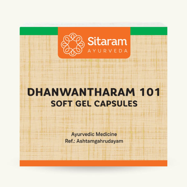 Sitaram Ayurveda, Dhanwantharam 101 Kapseln, ayurvedisches Nahrungserganzungsmittel