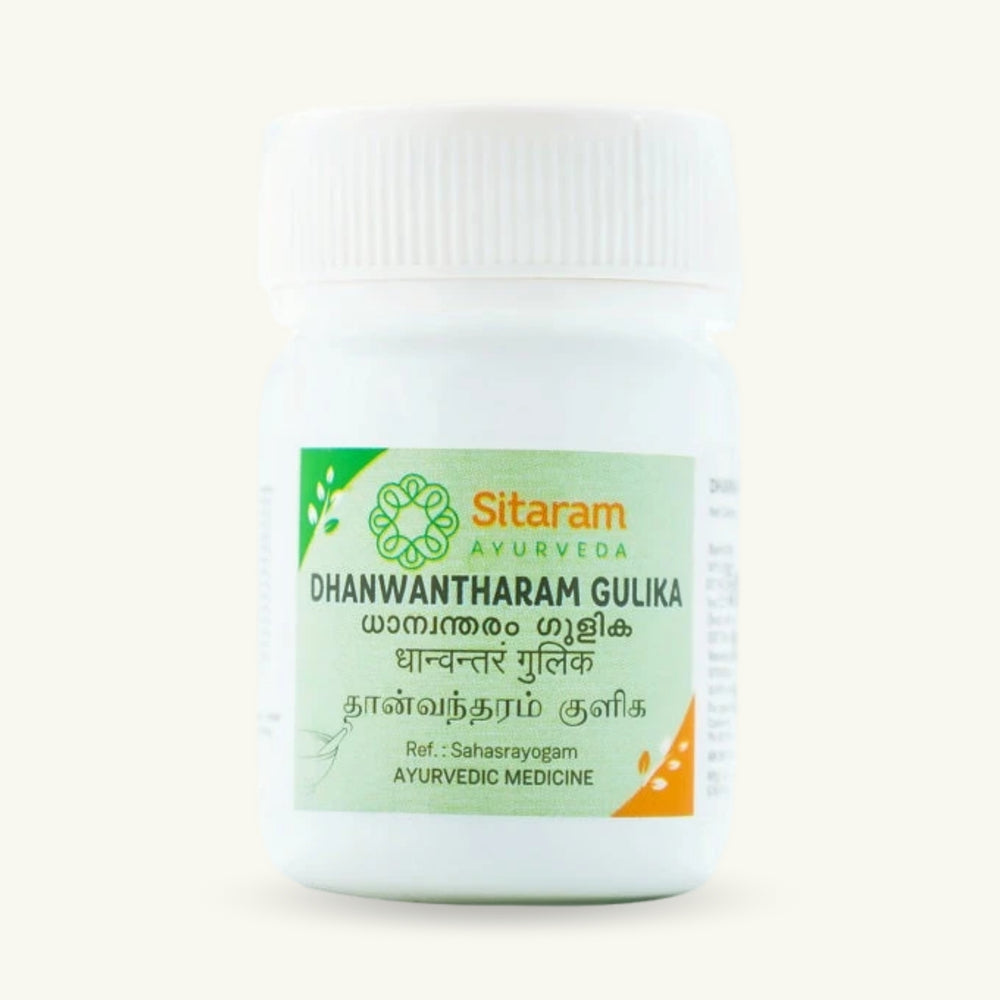 Sitaram Ayurveda, Dhanwantharam Gulika Tabletten, ayurvedisches Nahrungserganzungsmittel