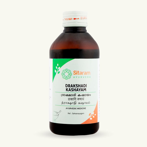 Sitaram Ayurveda, Drakshadi Kashayam, 200 ml, ayurvedisches Nahrungserganzungsmittel