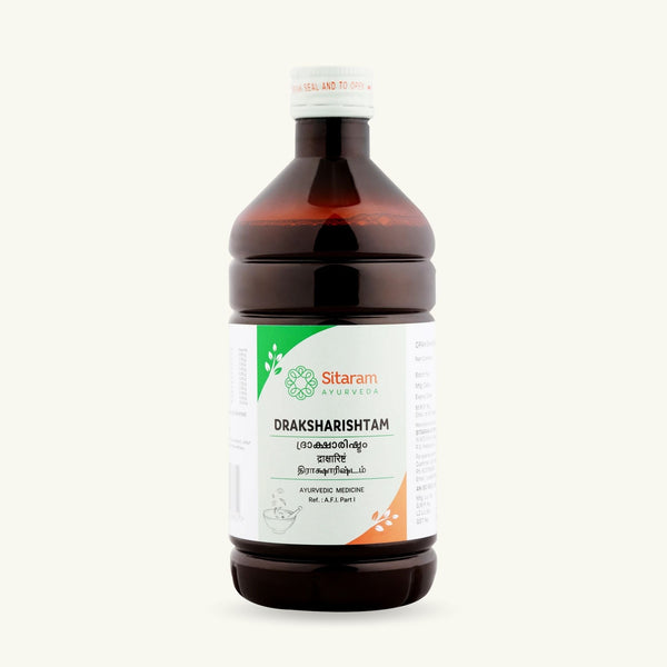 Sitaram Ayurveda, Draksharishtam, 450 ml, ayurvedisches Nahrungserganzungsmittel