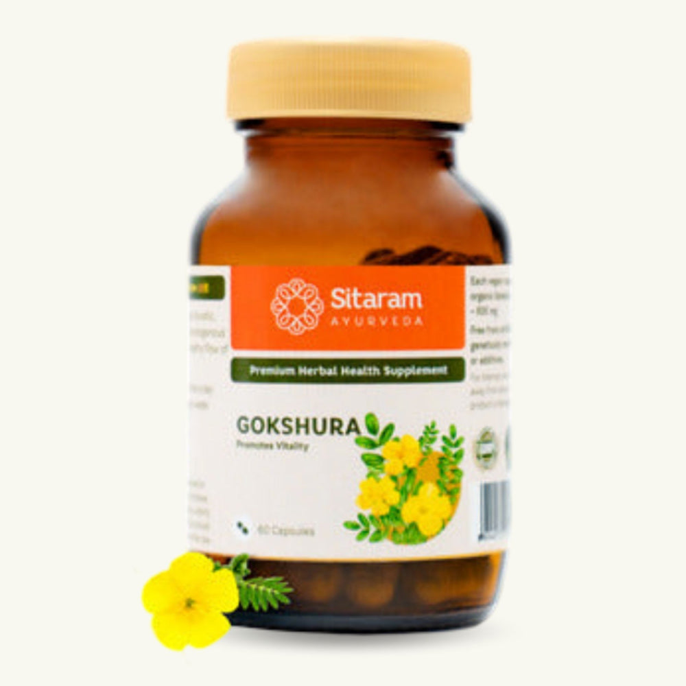 Sitaram Ayurveda, Gokshura Kapseln, 60 Kapseln, ayurvedisches Nahrungserganzungsmittel