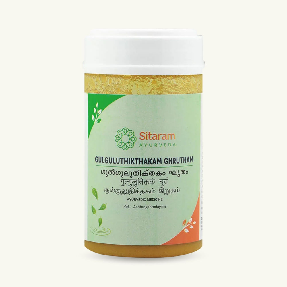 Sitaram Ayurveda, Guggulu Thiktaka Ghritam, ayurvedisches Nahrungserganzungsmittel