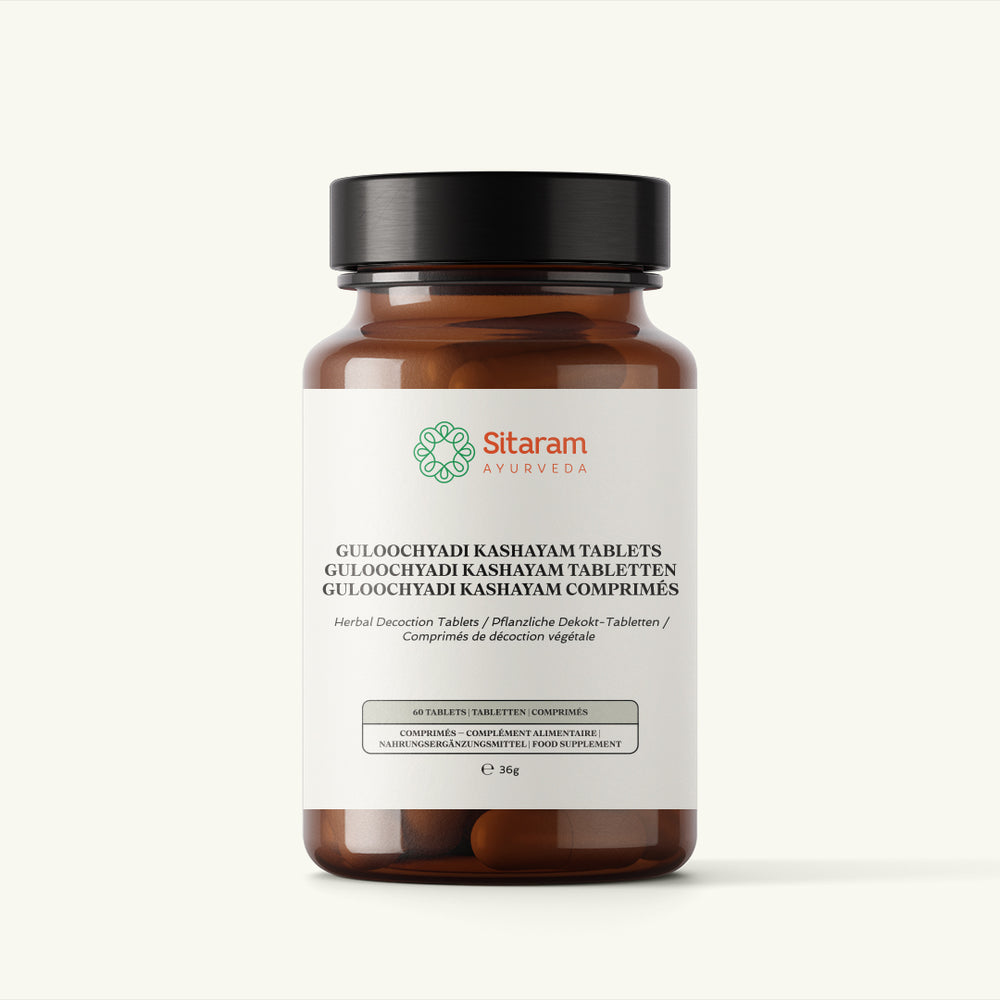 Sitaram Ayurveda, Guluchyadi Kashayam Tabletten, ayurvedisches Nahrungserganzungsmittel