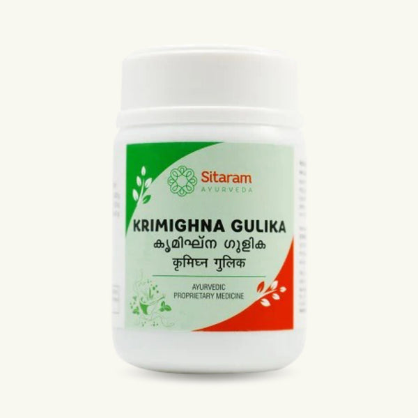 Sitaram Ayurveda, Krimighna Gulika Tabletten, 100 Tabletten, ayurvedisches Nahrungserganzungsmittel