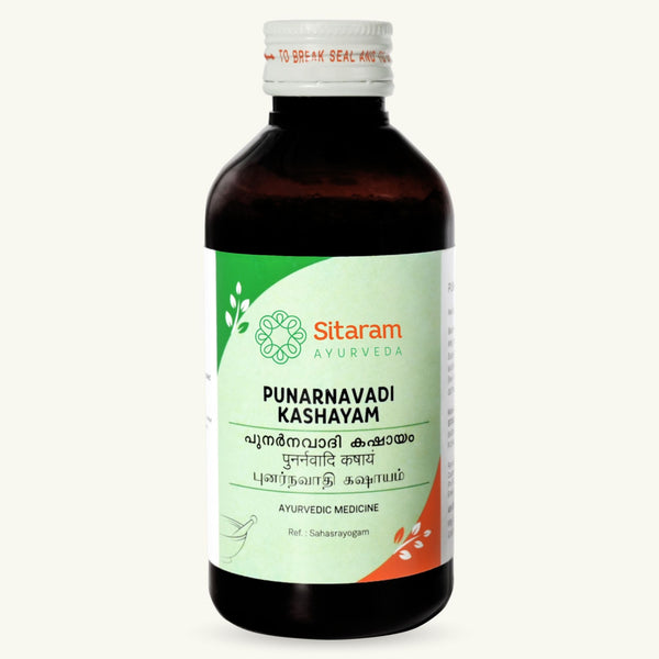 Sitaram Ayurveda, Punarnavadi Kashayam, 200 ml, ayurvedisches Nahrungserganzungsmittel