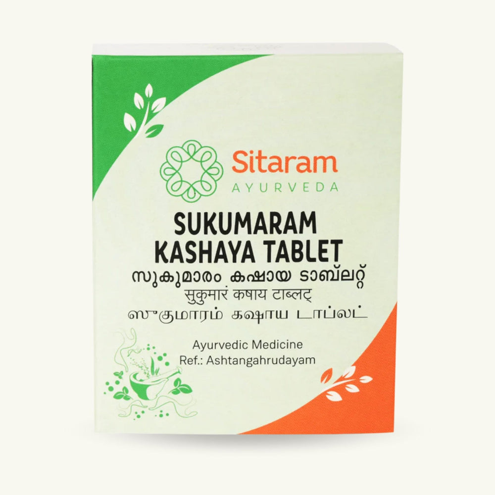 Sitaram Ayurveda, Sukumaram Kashayam Tabletten, 50 Tabletten, ayurvedisches Nahrungserganzungsmittel