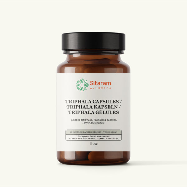 Sitaram Ayurveda, Triphala Kapseln, ayurvedisches Nahrungserganzungsmittel
