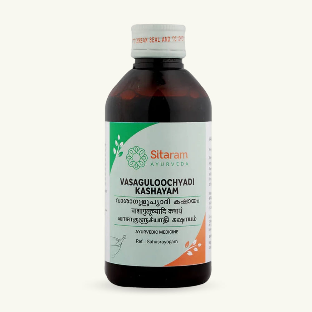 Sitaram Ayurveda, Vasaguloochyadi Kashayam, 200 ml, ayurvedisches Nahrungserganzungsmittel