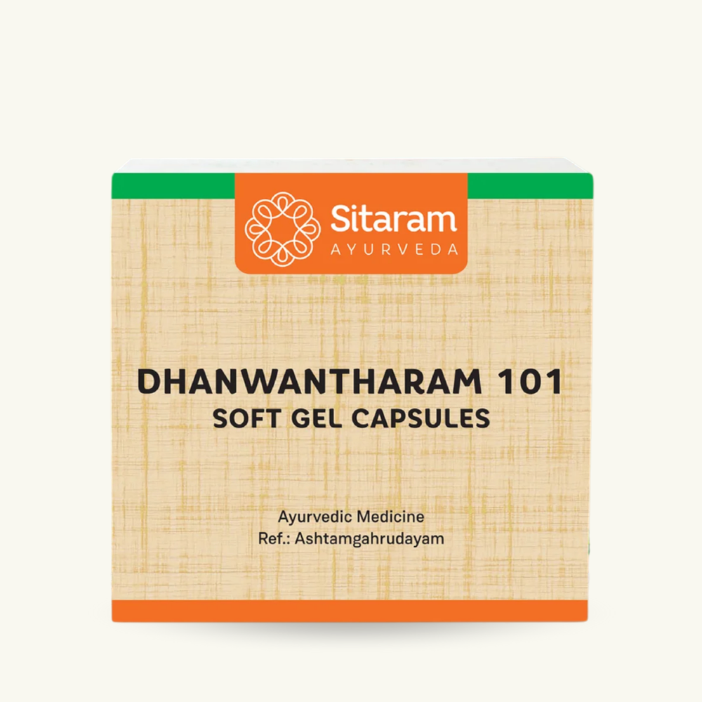 Sitaram Ayurveda, Dhanwantharam 101 Avarthy Kapseln, 100 Kapseln, ayurvedisches Nahrungserganzungsmittel