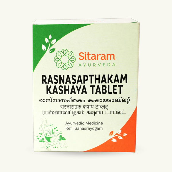 Sitaram Ayurveda, Rasnasaptakam Kashayam Tabletten, 50 Tabletten, ayurvedisches Nahrungserganzungsmittel